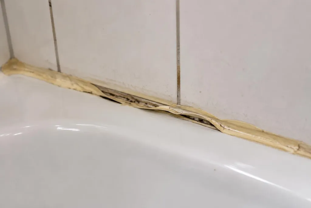 Kitbedrijf Castricum – loslatende kit naast het bad